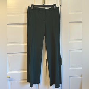 Theory Forest Green Straight-Leg Pants